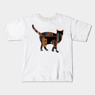 Book Cat Kids T-Shirt